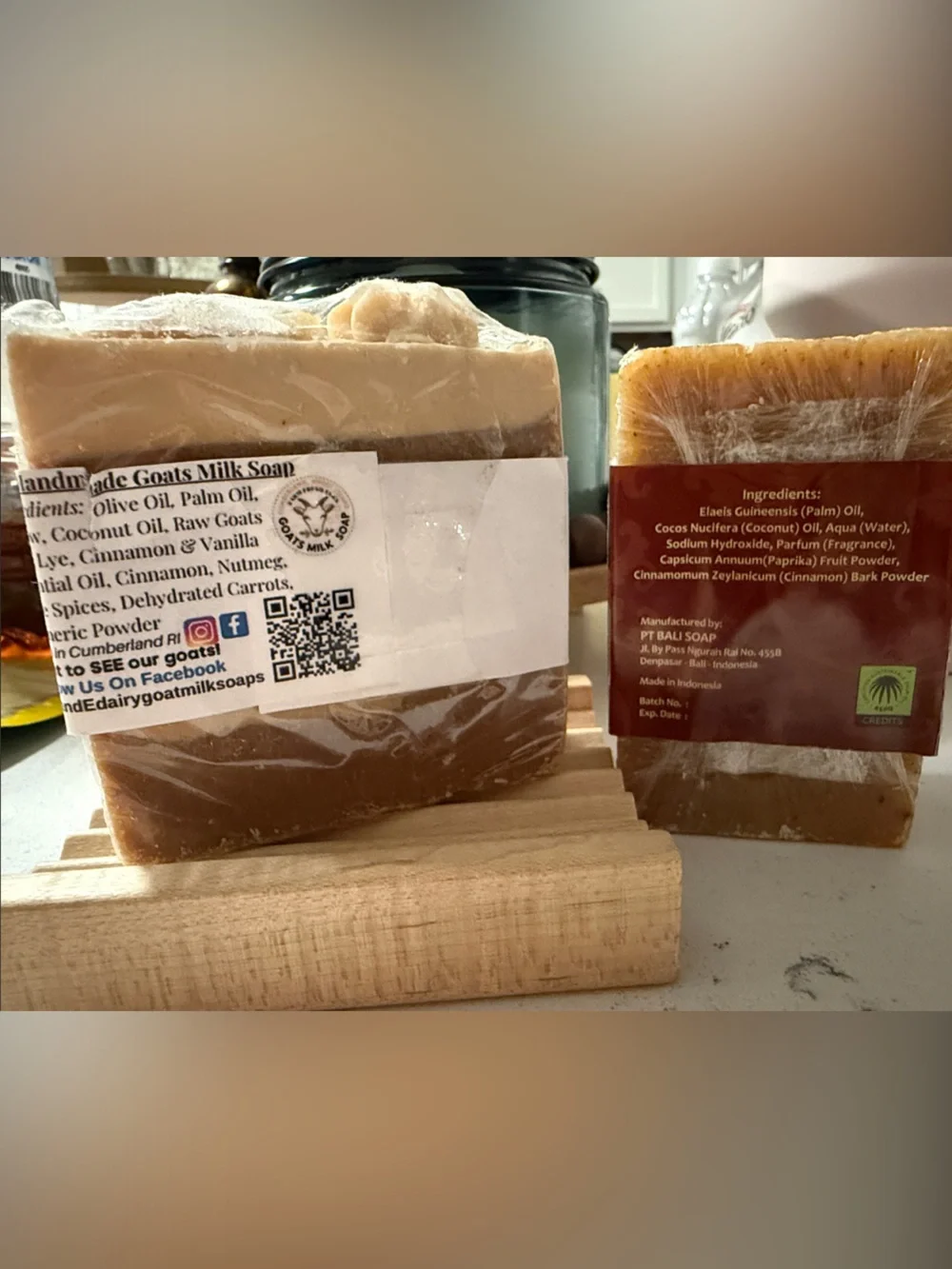 Goat Milk Carrot Spice Cake All-Natural Soap - Cream & Brown
